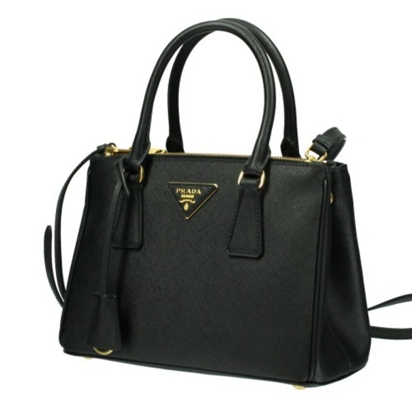 Prada Handbag Leather Nero Black - Picture 1 of 7